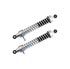 Set Federbeine kpl., chrom u. Chromfeder - 25mm verlängert - Länge 380mm - Auge Ø8mm