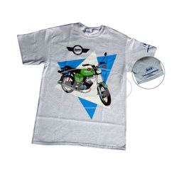T-Shirt grau, Edition ""S51 mit Simson-Logo""   Farbdruck, robust,  hochwertiger Siebdruck, Baumwolle  Gr.M