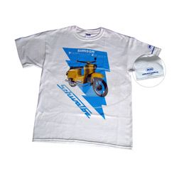 T-Shirt weiß, Edition ""SCHWALBE - Tradition mit Zukunft""    Farbdruck, robust,  hochwertiger Siebdruck, Baumwolle  Gr.XL